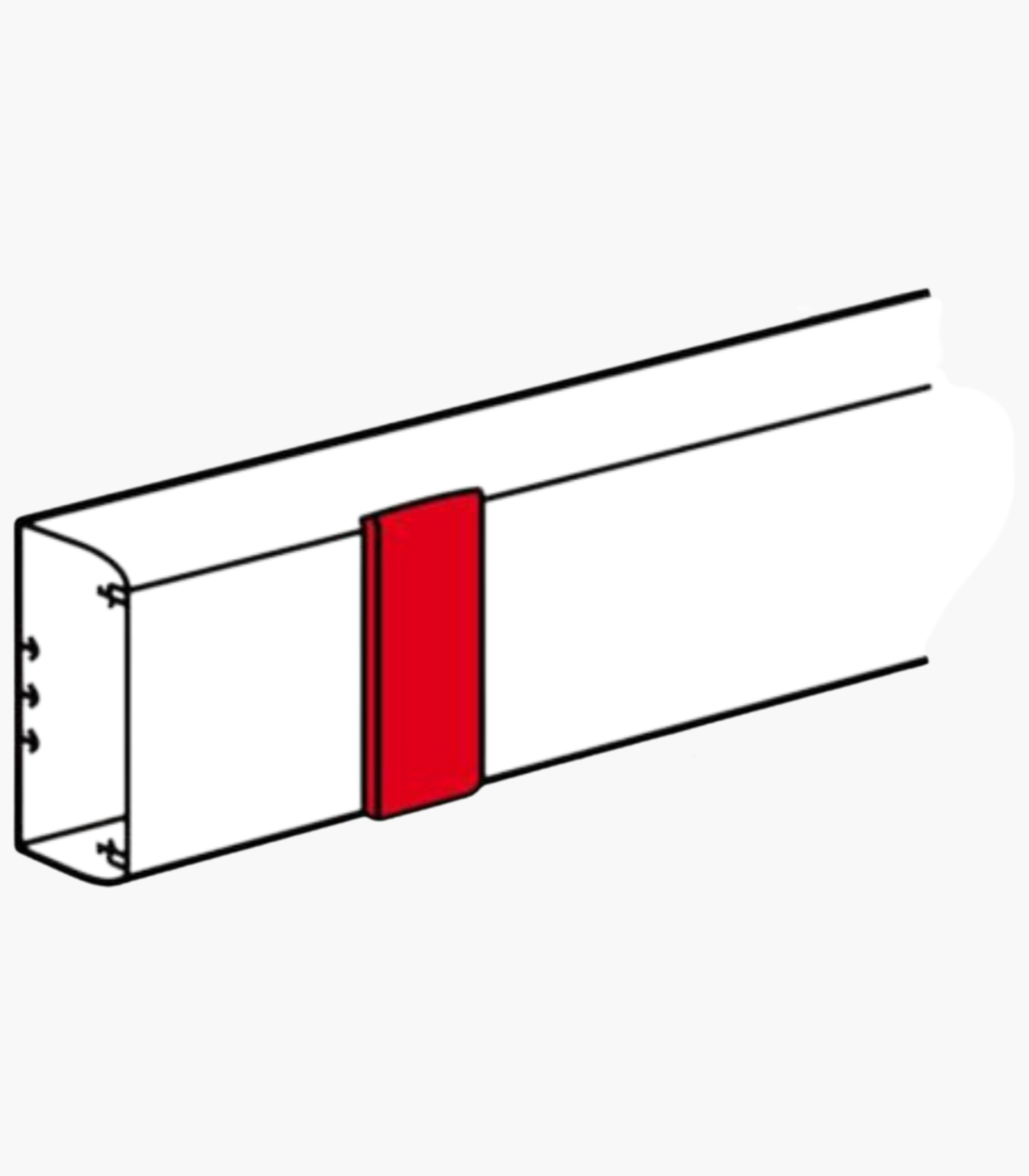 LEGRAND Goulotte joint de couvercle largeur 65mm DLP monobloc - blanc